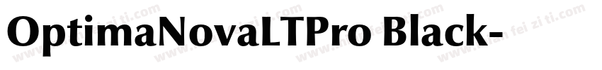 OptimaNovaLTPro Black字体转换
